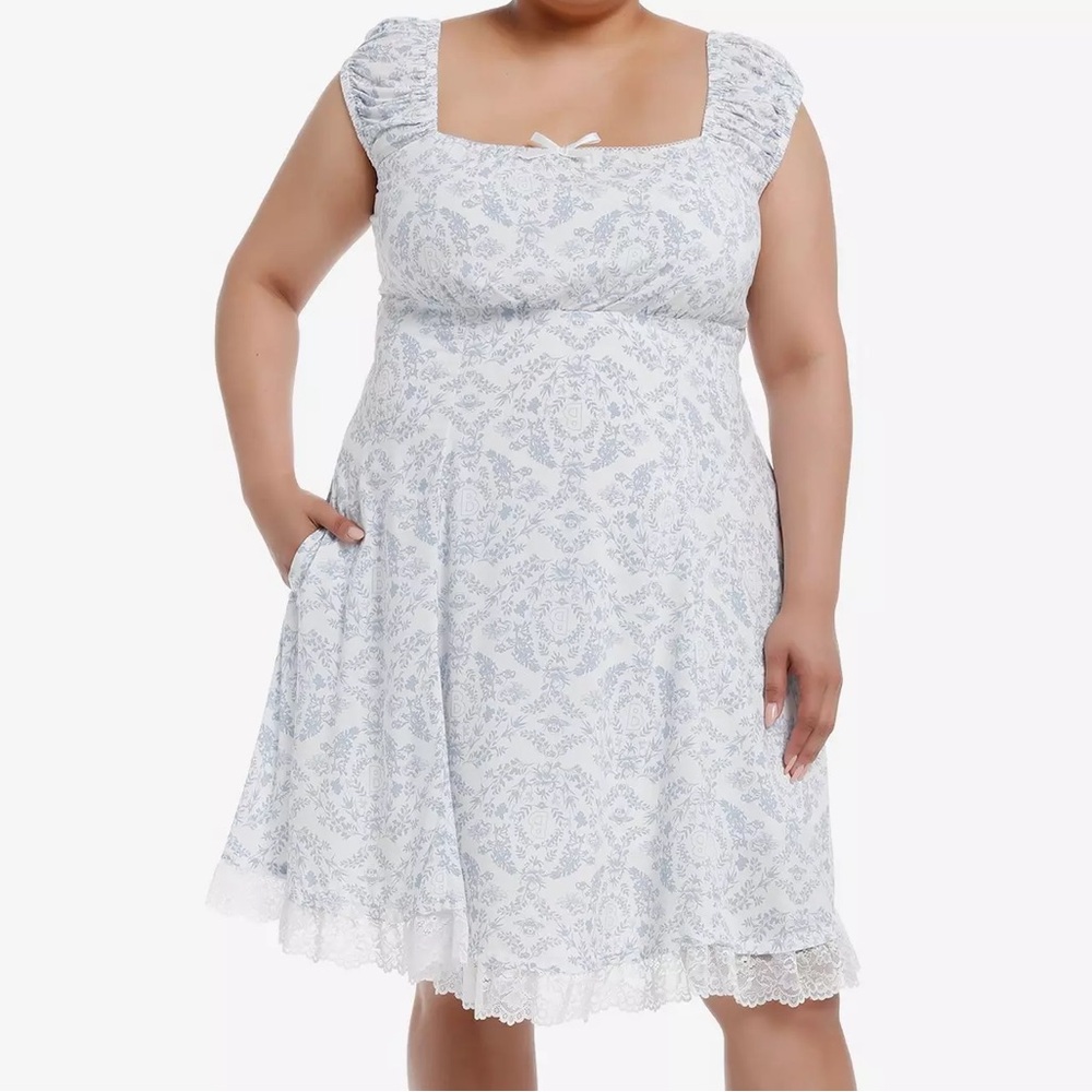 Bridgerton Lace Babydoll‎ Dress Plus Size Hot Topic Cosplay Costume Halloween